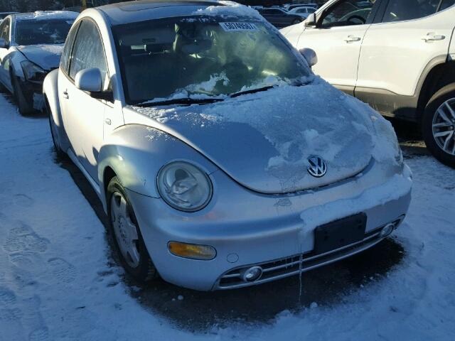 3VWDD21C9YM482824 - 2000 VOLKSWAGEN NEW BEETLE ვერცხლისფერი ფოტო 1