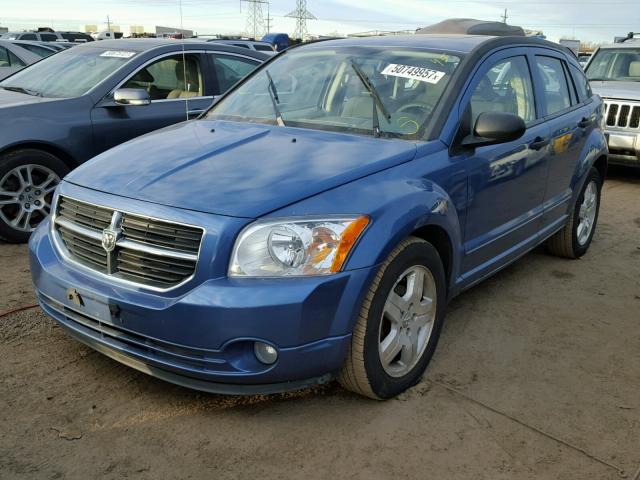 1B3HB48B57D263065 - 2007 DODGE CALIBER SX BLUE photo 2