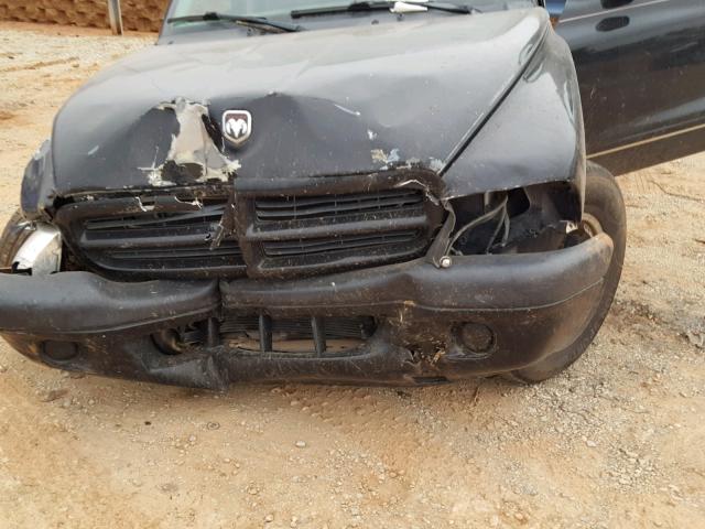 1B7FL36N92S504933 - 2002 DODGE DAKOTA SPO BLACK photo 7