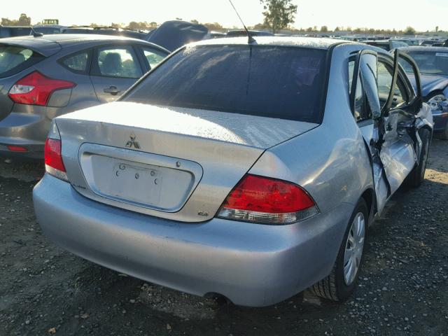 JA3AJ26E26U021089 - 2006 MITSUBISHI LANCER ES GRAY photo 4