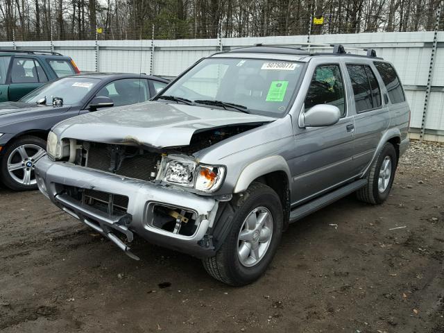 JN8DR09X91W569343 - 2001 NISSAN PATHFINDER SILVER photo 2