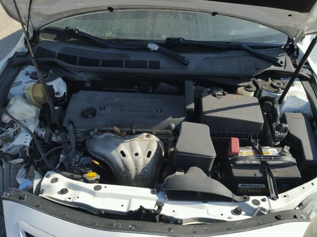 4T1BE46K19U882274 - 2009 TOYOTA CAMRY BASE WHITE photo 7