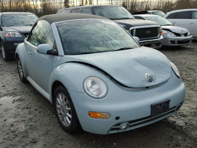 3VWCM31Y05M310934 - 2005 VOLKSWAGEN NEW BEETLE TURQUOISE photo 1