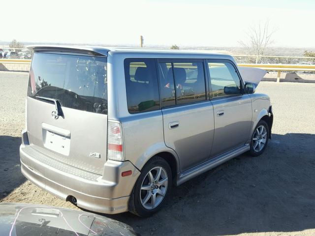 JTLKT324364031315 - 2006 TOYOTA SCION XB GRAY photo 4