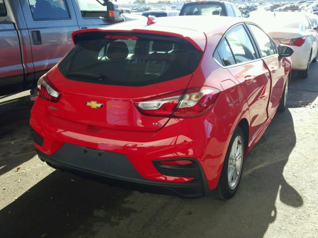 3G1BE6SM5HS539062 - 2017 CHEVROLET CRUZE LT RED photo 4