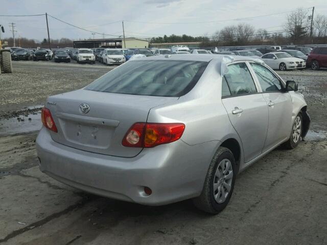 1NXBU40E39Z053602 - 2009 TOYOTA COROLLA BA SILVER photo 4