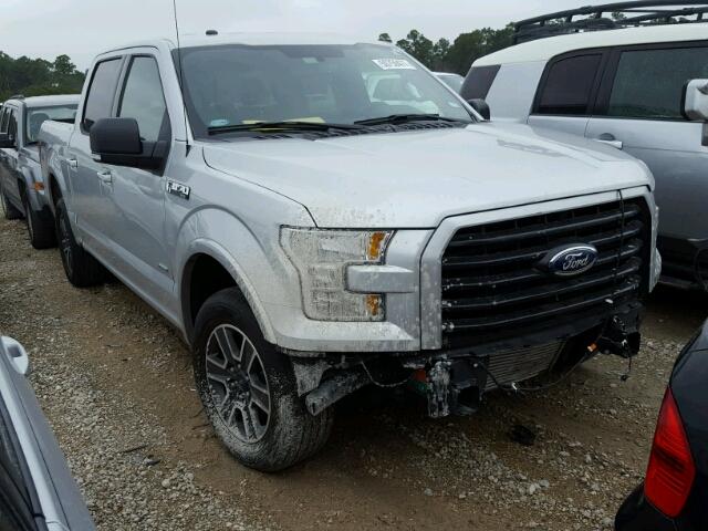 1FTEW1CPXGKF98132 - 2016 FORD F150 SUPER SILVER photo 1