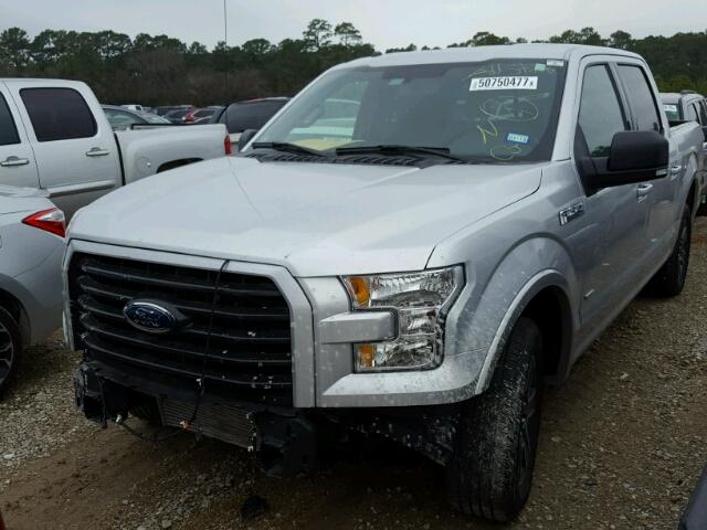 1FTEW1CPXGKF98132 - 2016 FORD F150 SUPER SILVER photo 2