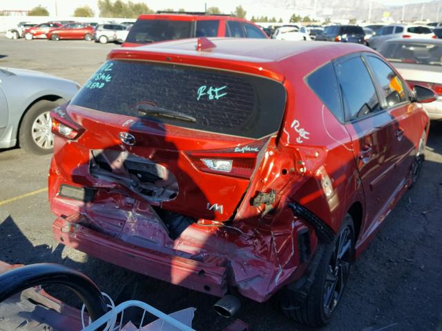 JTNKARJE7HJ532044 - 2017 TOYOTA COROLLA IM RED photo 4