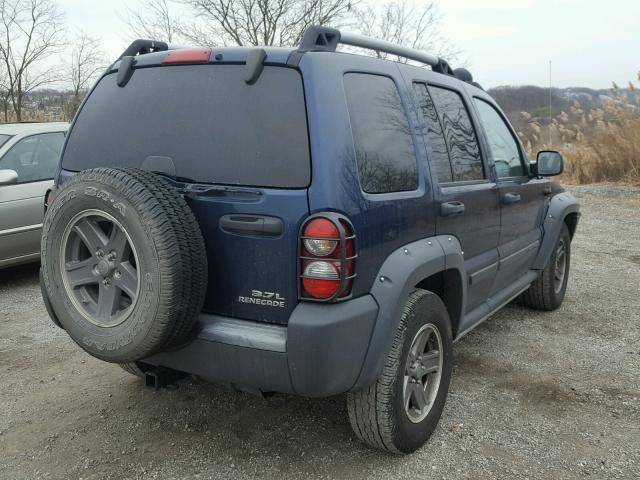 1J4GL38K85W578682 - 2005 JEEP LIBERTY RE BLUE photo 4