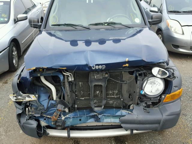 1J4GL38K85W578682 - 2005 JEEP LIBERTY RE BLUE photo 7