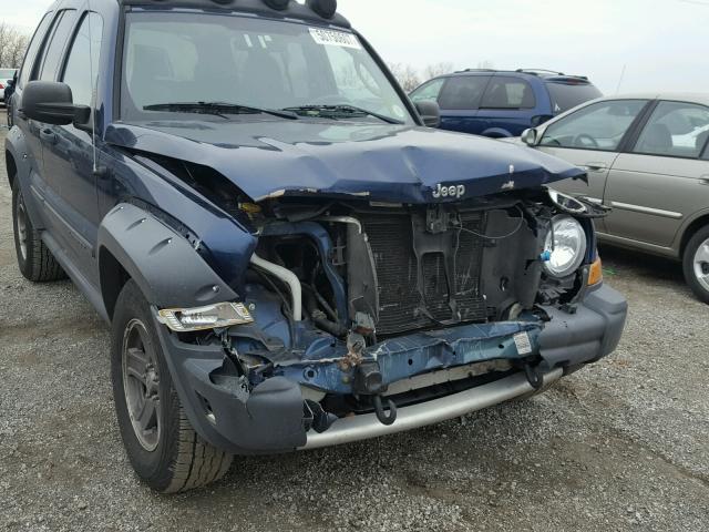 1J4GL38K85W578682 - 2005 JEEP LIBERTY RE BLUE photo 9