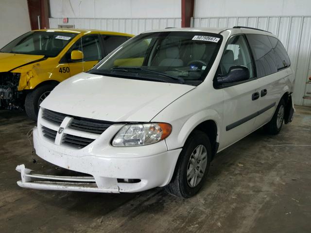 1D4GP24R17B255370 - 2007 DODGE GRAND CARA WHITE photo 2