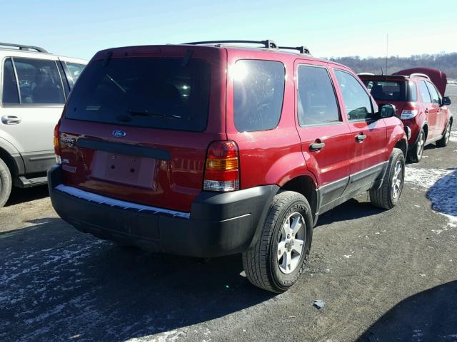 1FMYU03Z27KB89858 - 2007 FORD ESCAPE XLT MAROON photo 4