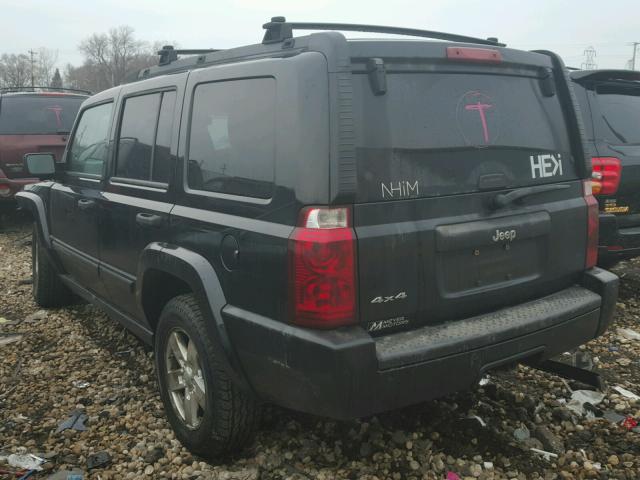 1J8HG48K56C272569 - 2006 JEEP COMMANDER BLACK photo 3