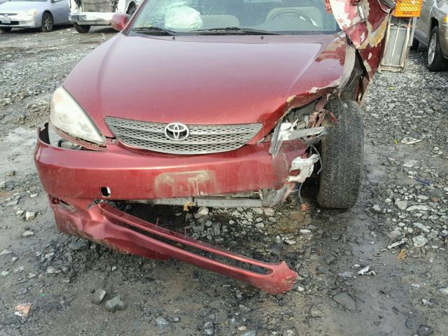 JTDBE32K620046610 - 2002 TOYOTA CAMRY LE RED photo 9