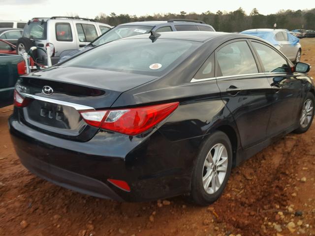 5NPEB4AC0EH826938 - 2014 HYUNDAI SONATA GLS BLACK photo 4