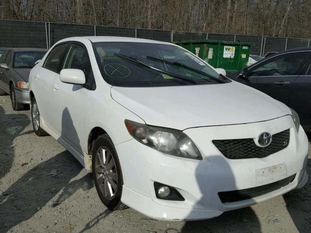 2T1BU40E79C020409 - 2009 TOYOTA COROLLA BA WHITE photo 1