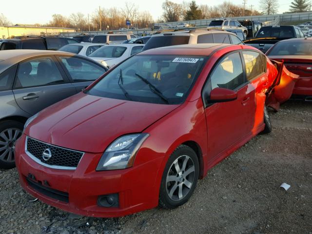 3N1AB6AP5CL671929 - 2012 NISSAN SENTRA 2.0 RED photo 2