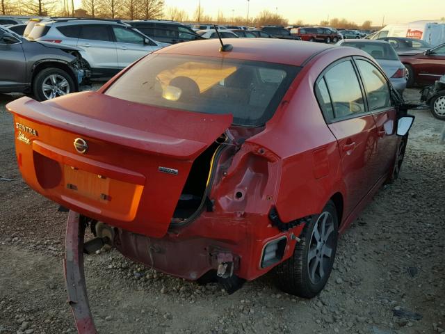 3N1AB6AP5CL671929 - 2012 NISSAN SENTRA 2.0 RED photo 4