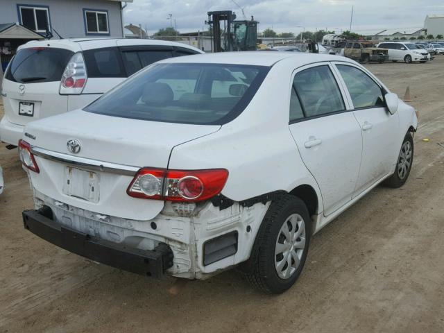 2T1BU4EE8CC844998 - 2012 TOYOTA COROLLA BA WHITE photo 4