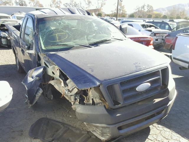 1FTRF12208KD81357 - 2008 FORD F150 BLUE photo 1