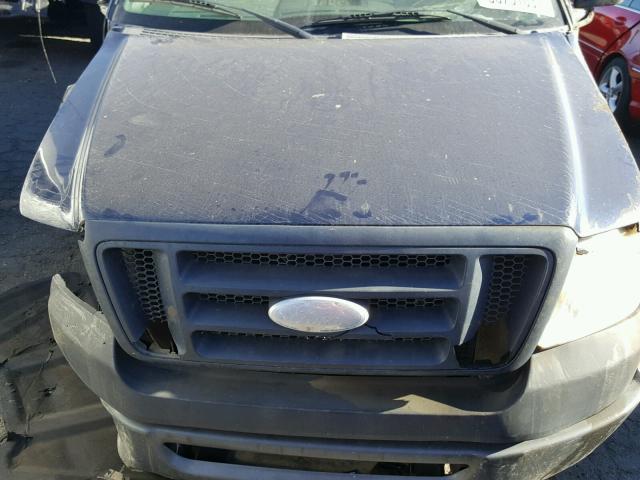 1FTRF12208KD81357 - 2008 FORD F150 BLUE photo 7