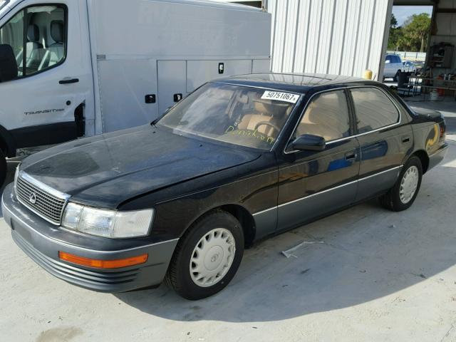 JT8UF11E4M0089852 - 1991 LEXUS LS 400 BLACK photo 2