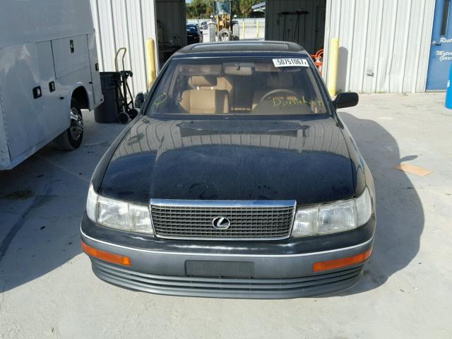 JT8UF11E4M0089852 - 1991 LEXUS LS 400 BLACK photo 9