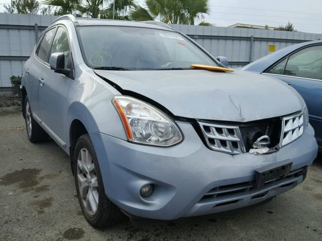 JN8AS5MV8DW115048 - 2013 NISSAN ROGUE S BLUE photo 1