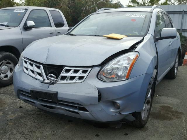 JN8AS5MV8DW115048 - 2013 NISSAN ROGUE S BLUE photo 2