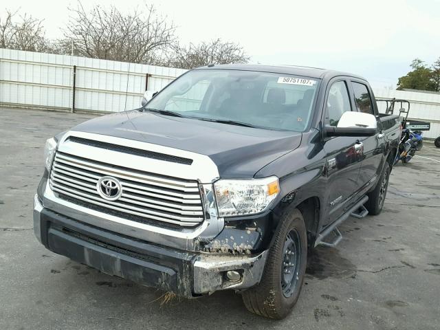 5TFHY5F13FX423163 - 2015 TOYOTA TUNDRA CRE BLACK photo 2