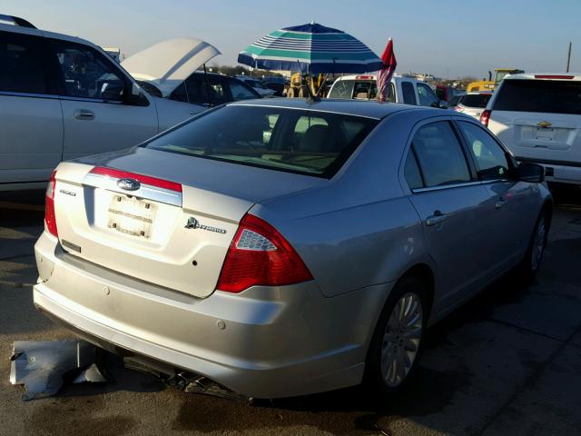 3FADP0L31AR152007 - 2010 FORD FUSION HYB SILVER photo 4