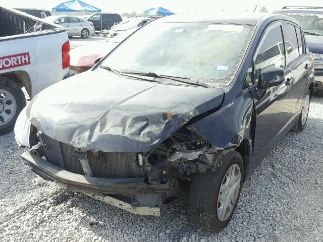 3N1BC1CP0AL376896 - 2010 NISSAN VERSA S BLACK photo 2