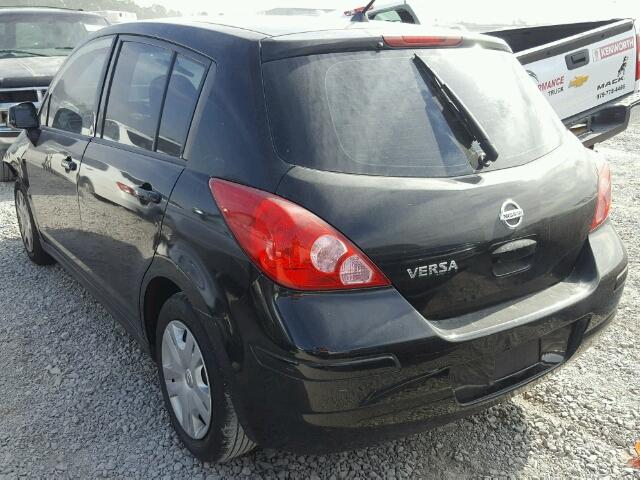 3N1BC1CP0AL376896 - 2010 NISSAN VERSA S BLACK photo 3