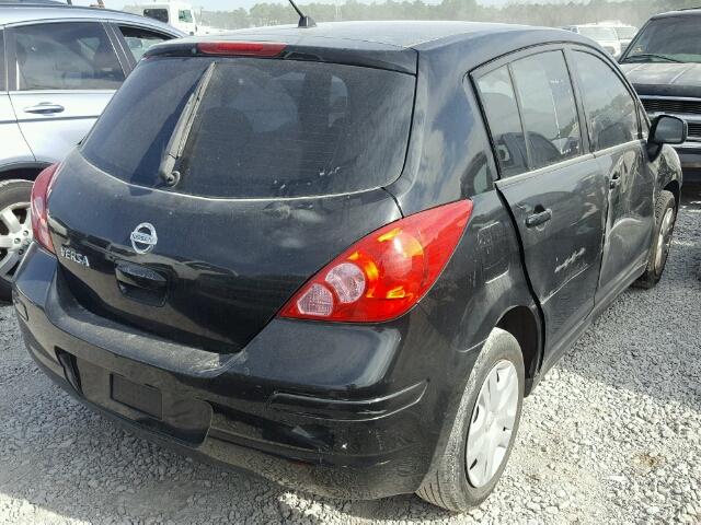 3N1BC1CP0AL376896 - 2010 NISSAN VERSA S BLACK photo 4