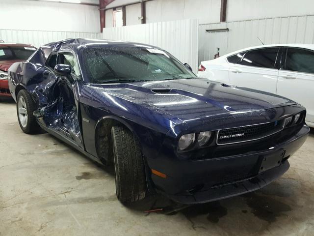 2C3CDYAGXEH257489 - 2014 DODGE CHALLENGER BLUE photo 1