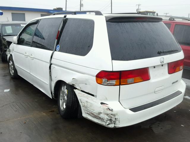 2HKRL18682H541168 - 2002 HONDA ODYSSEY EX WHITE photo 3