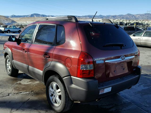 KM8JN72D06U331575 - 2006 HYUNDAI TUCSON GLS MAROON photo 3