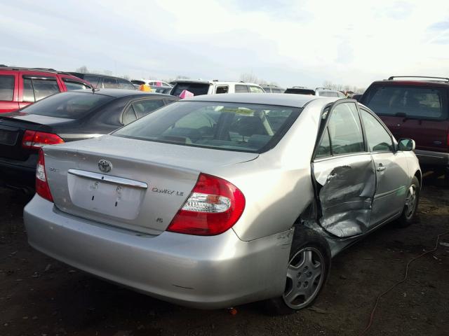4T1BF30K93U046199 - 2003 TOYOTA CAMRY LE SILVER photo 4