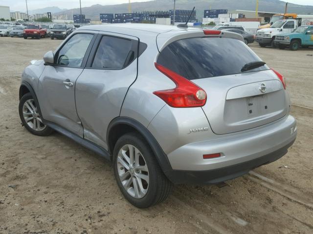 JN8AF5MR2BT015291 - 2011 NISSAN JUKE S SILVER photo 3