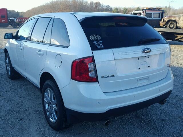 2FMDK4JC5DBC32329 - 2013 FORD EDGE SEL WHITE photo 3