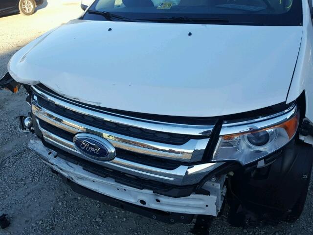 2FMDK4JC5DBC32329 - 2013 FORD EDGE SEL WHITE photo 9