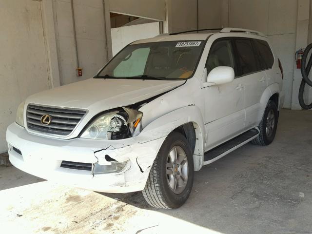 JTJBT20XX40027668 - 2004 LEXUS GX 470 WHITE photo 2