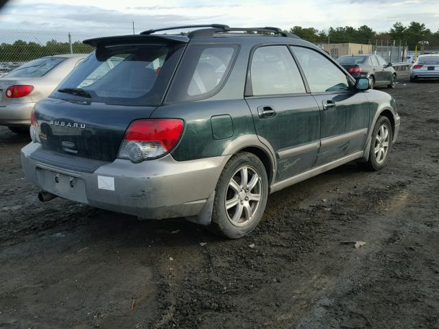 JF1GG68525H809057 - 2005 SUBARU IMPREZA OU GREEN photo 4