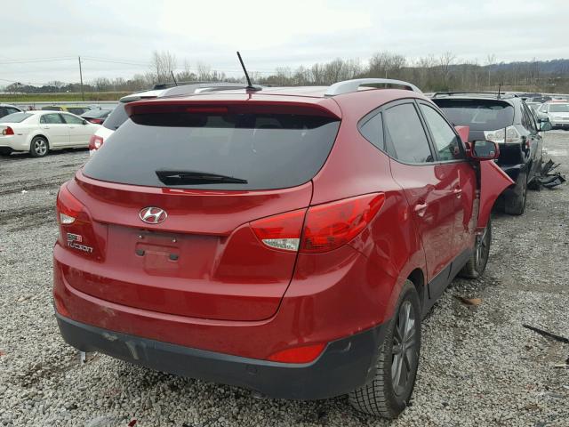 KM8JU3AG2FU006434 - 2015 HYUNDAI TUCSON LIM RED photo 4