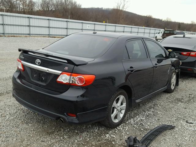 2T1BU4EE8BC686340 - 2011 TOYOTA COROLLA BA BLACK photo 4