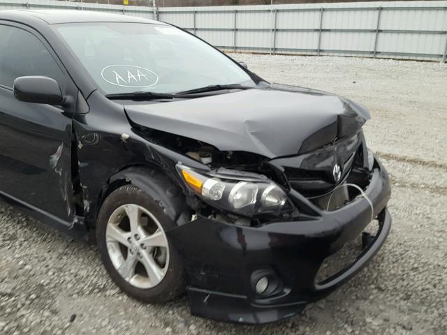 2T1BU4EE8BC686340 - 2011 TOYOTA COROLLA BA BLACK photo 9