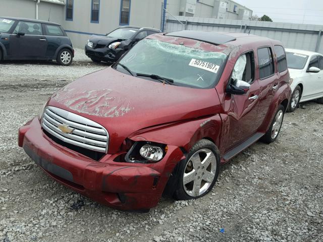 3GNDA53P78S573073 - 2008 CHEVROLET HHR LT RED photo 2