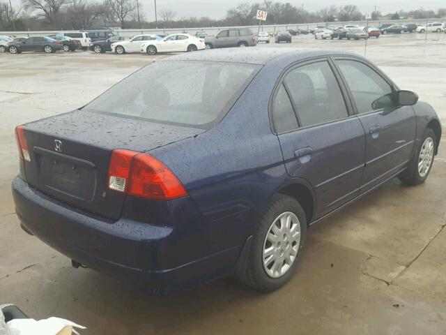 2HGES16584H541969 - 2004 HONDA CIVIC LX BLUE photo 4